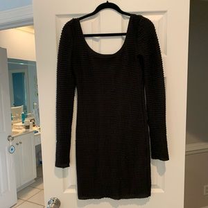 Long sleeved fitted dress